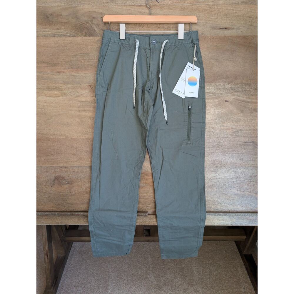 Vuori Ripstop Pants Womens XS Army Green Athleisure Drawstring Waist VW401 NWT